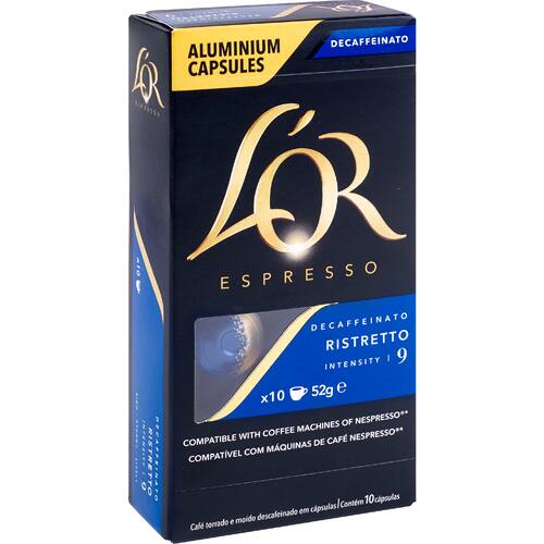 L'or Coffee Capsules Decaf Ristretto Intensity 9