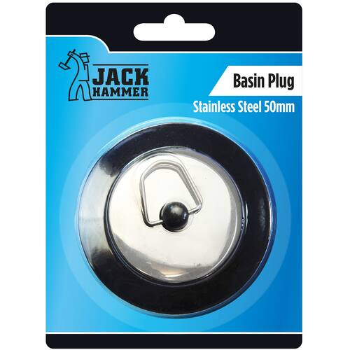 Jack Hammer Basin Plug Stainless Steel 50mm