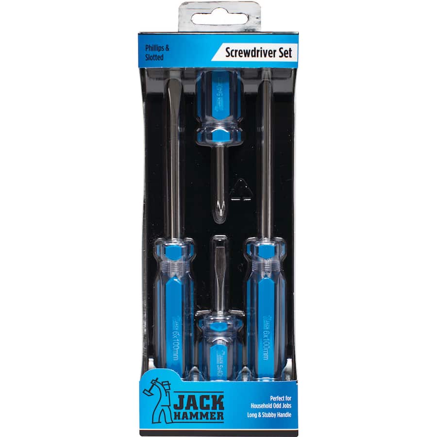 Jack Hammer Screwdriver Screwdriver Set 4 Piece
