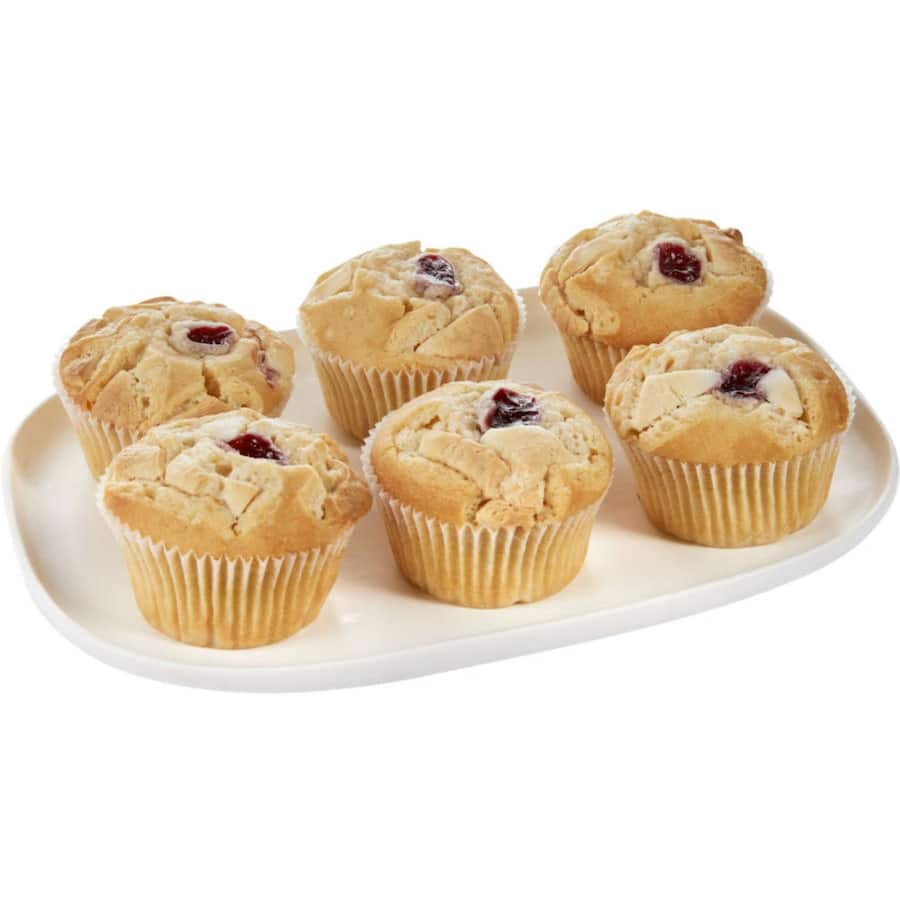 Woolworths Muffins Raspberry & White Chocolate