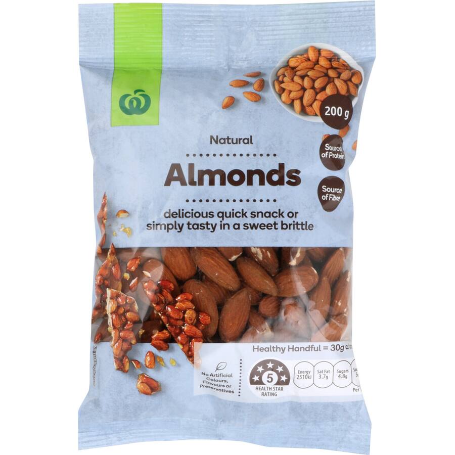 Woolworths Almonds Natural