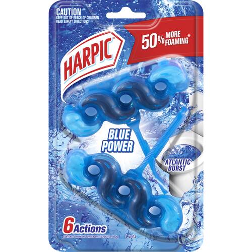 Harpic Toilet Cleaner Flush Blue Power Atlantic Burst