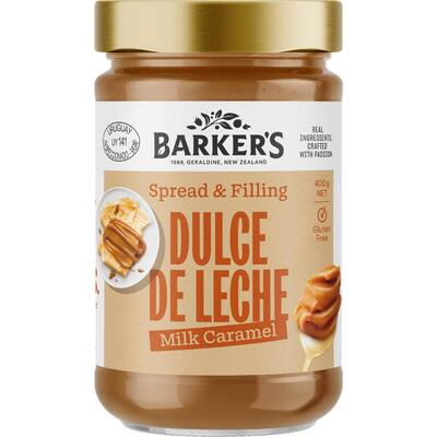barker's dulce de leche milk caramel topping 
