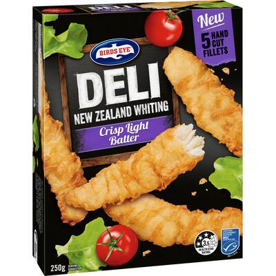 birds eye deli fish fillets nz whiting crisp light batter