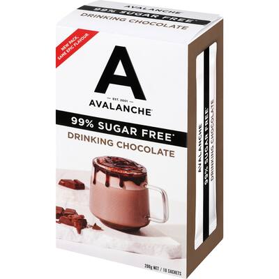 avalanche drinking chocolate 99% sugar free