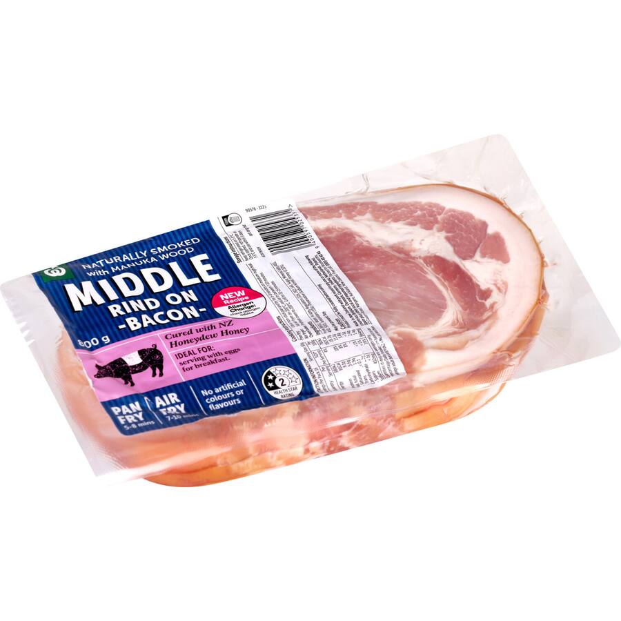 Woolworths Middle Bacon