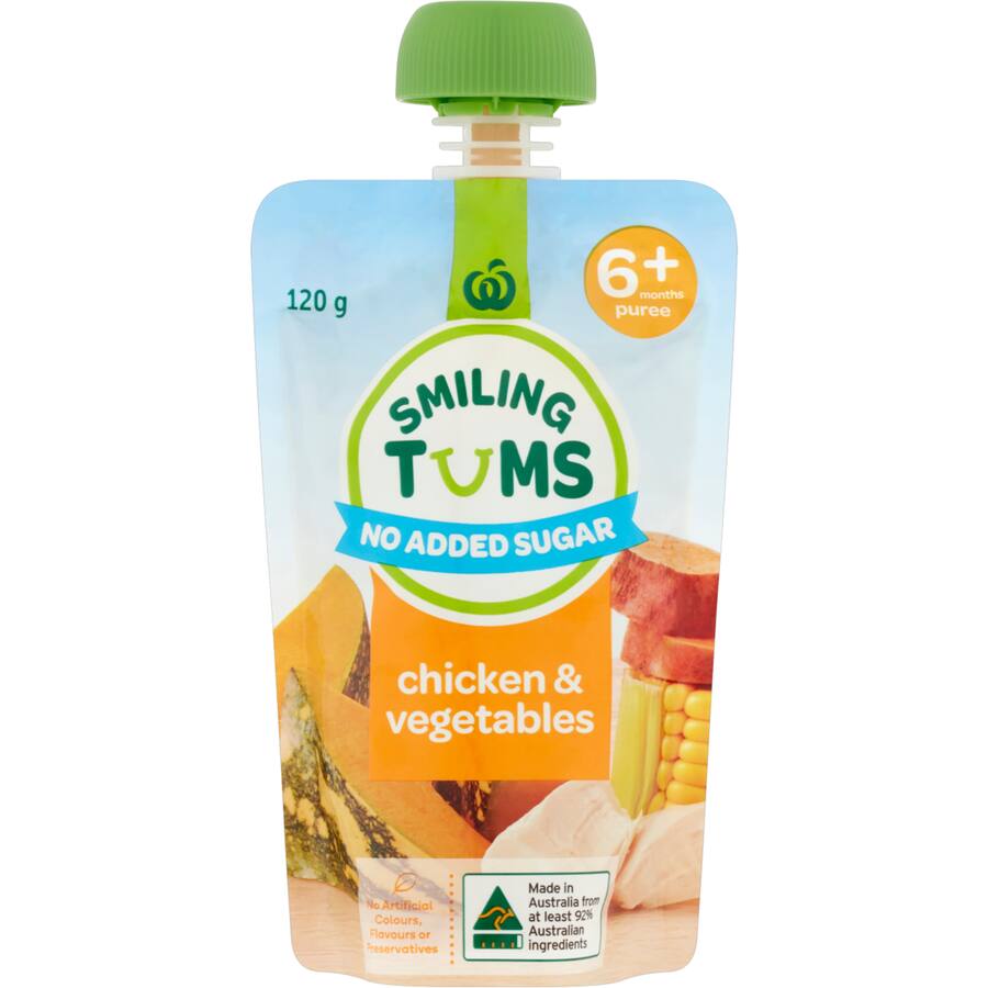 Woolworths Smiling Tums Baby Food Chicken & Vegetables