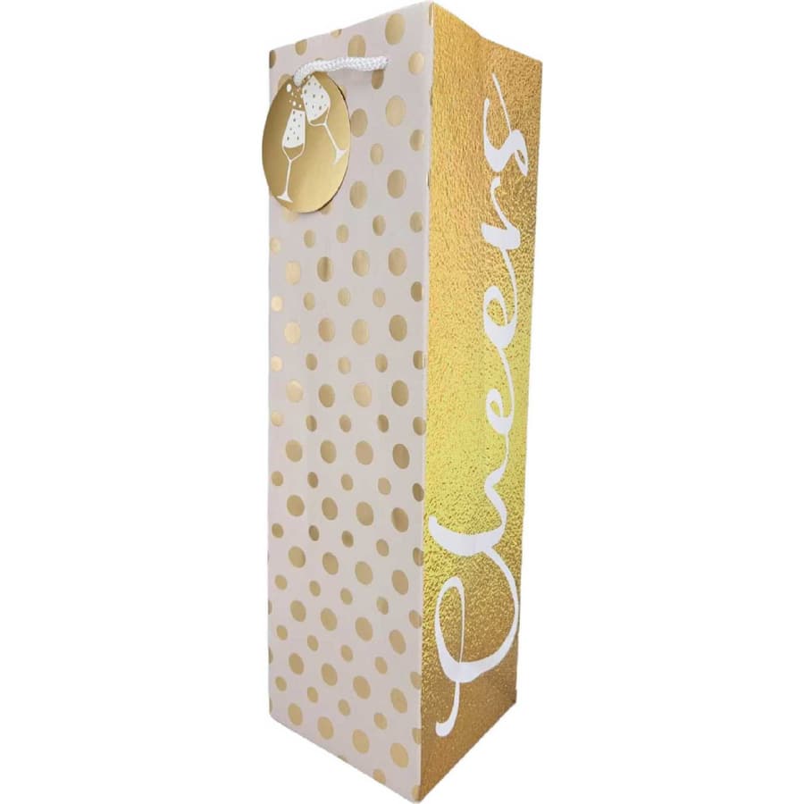 Christmas Bottle Bag Gold