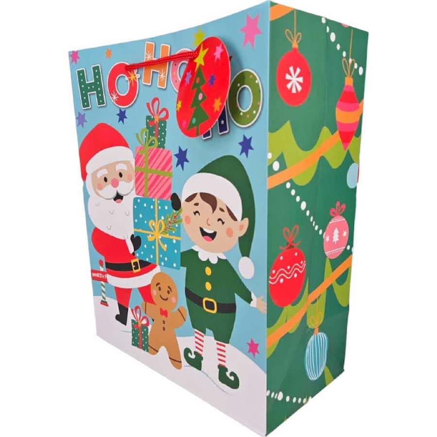 Christmas Gift Bag Large Character