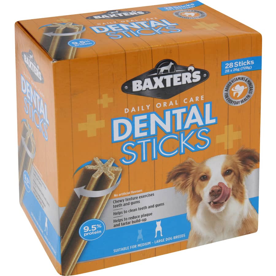Baxters Large Breed Dog Treats Dental Sticks
