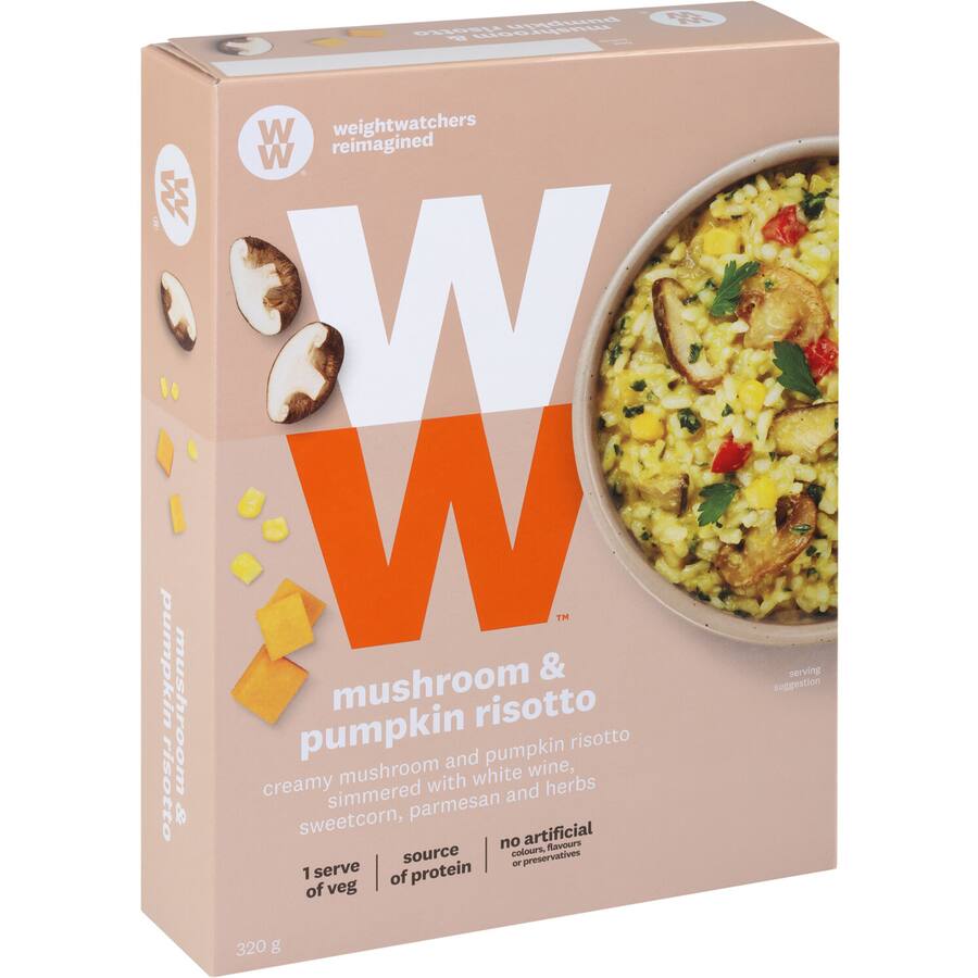 Weight Watchers Frozen Meal Mushroom & Pumpkin Risotto