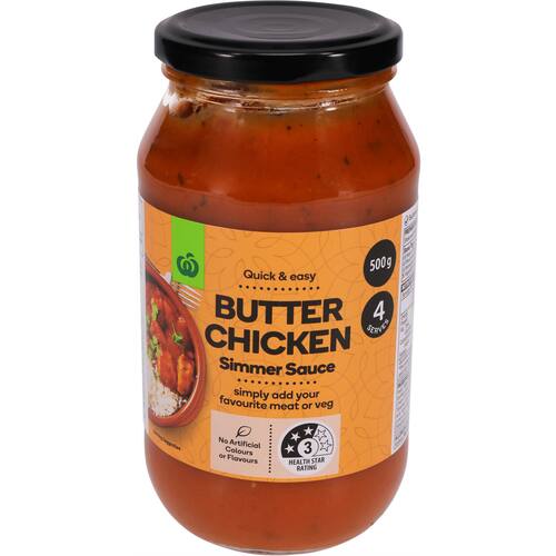 Countdown Butter Chicken Simmer Sauce 500g bunch