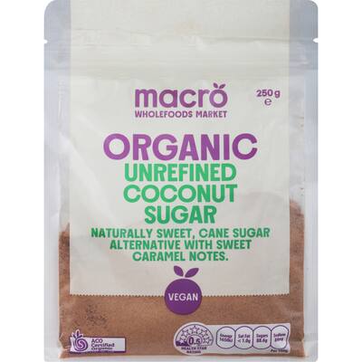 macro organic coconut sugar unrefined