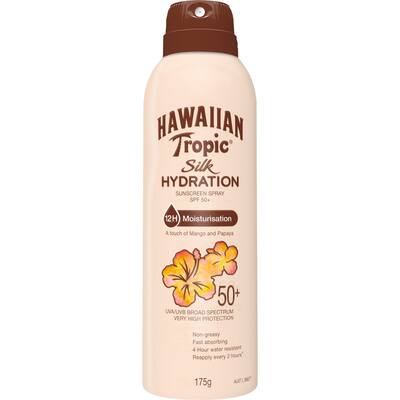 hawaiian tropic sunscreen silk hydration spf50