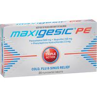 Maxigesic Cold, Flu & Sinus Remedy Pe