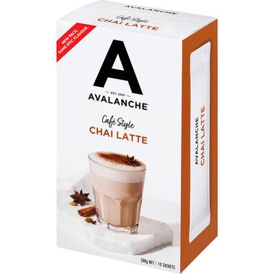 avalanche coffee sachets cafe style chai latte