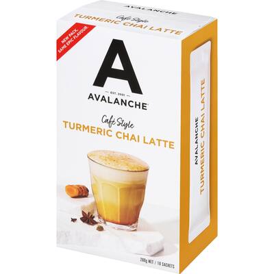 avalanche coffee sachets chai turmeric latte