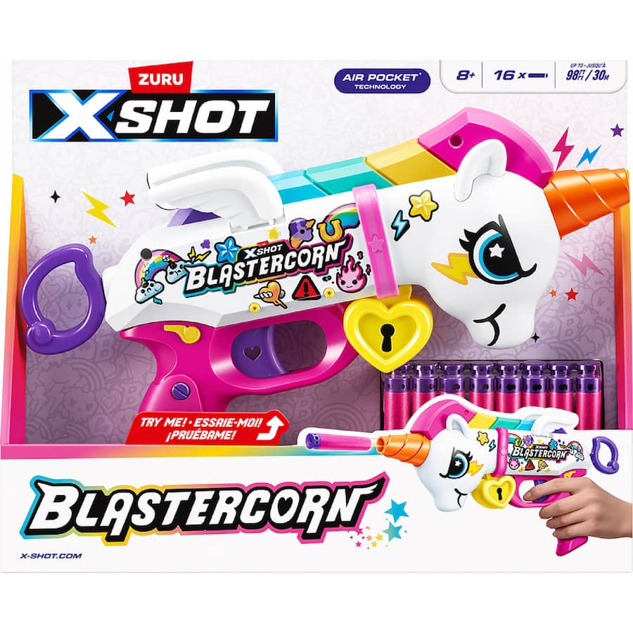 Zuru X-Shot Toy Blastercorn Unicorn Blaster