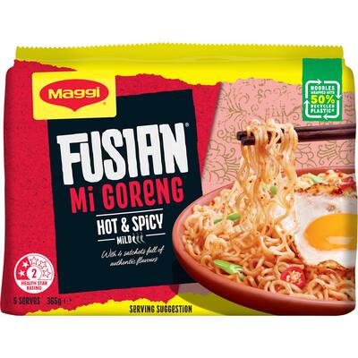 maggi mi goreng instant noodles hot & spicy multi pack