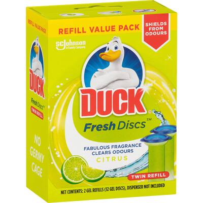 duck fresh discs toilet flush lime 36g
