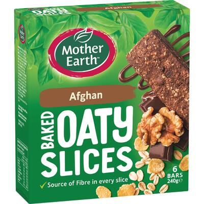 mother earth oaty slices oat bars afghan