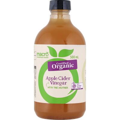 macro organic cider vinegar apple