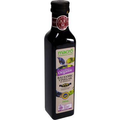 macro organic balsamic vinegar 4 leaf