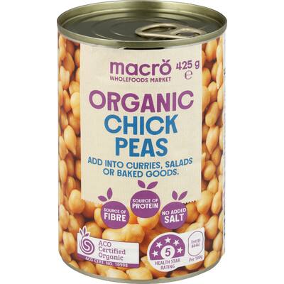 macro organic chickpeas no added salt