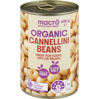 macro organic cannellini beans no added salt