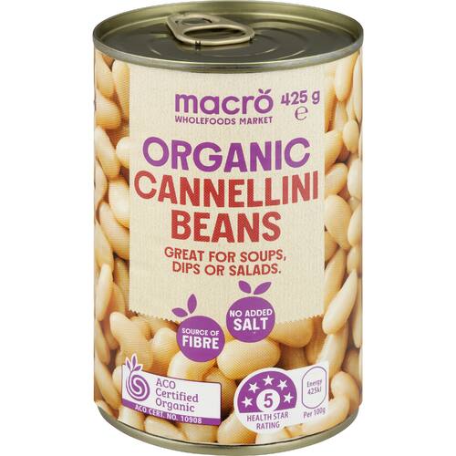 Macro Organic Cannellini Beans No Added Salt