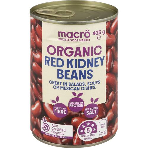 Macro Organic Red Kidney Beans No Added Salt