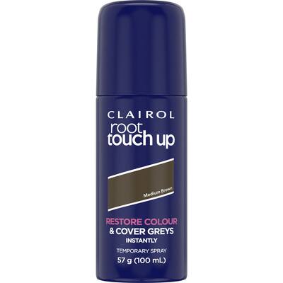 clairol root touch up spray hair colour medium brown