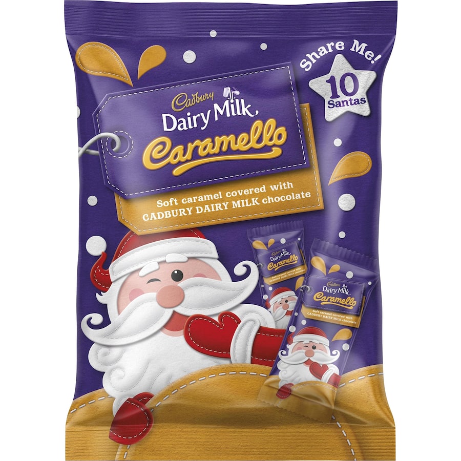 Cadbury Chocolate Sharepack Dariy Milk Caramello Santas