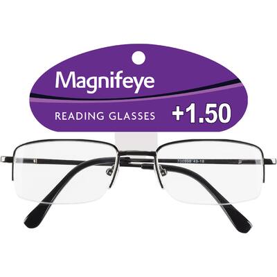 magnifeye reading glasses style d +1.50