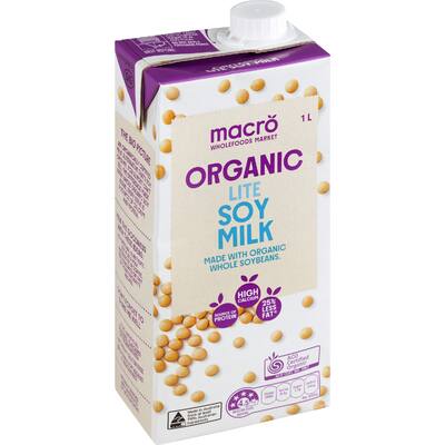 macro organic soy milk light