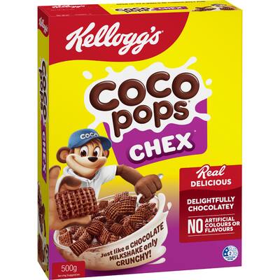 kellogg's cereal cocopops chex