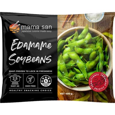 mama san frozen edamame soy beans 