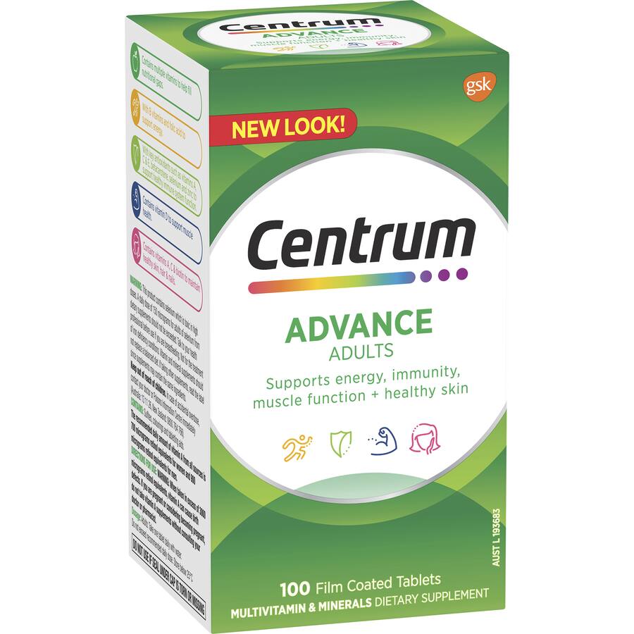 Centrum Advance Adults Daily Multivitamin Supplement