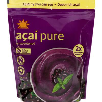 amazonia smoothie mix acai pure