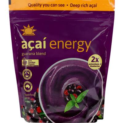 amazonia smoothie mix acai energiser