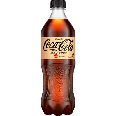 coca cola soft drink vanilla zero suger pet