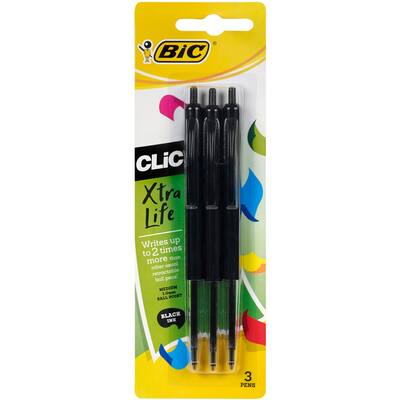 bic clic pens black