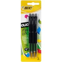 bic clic pens black (3pk)