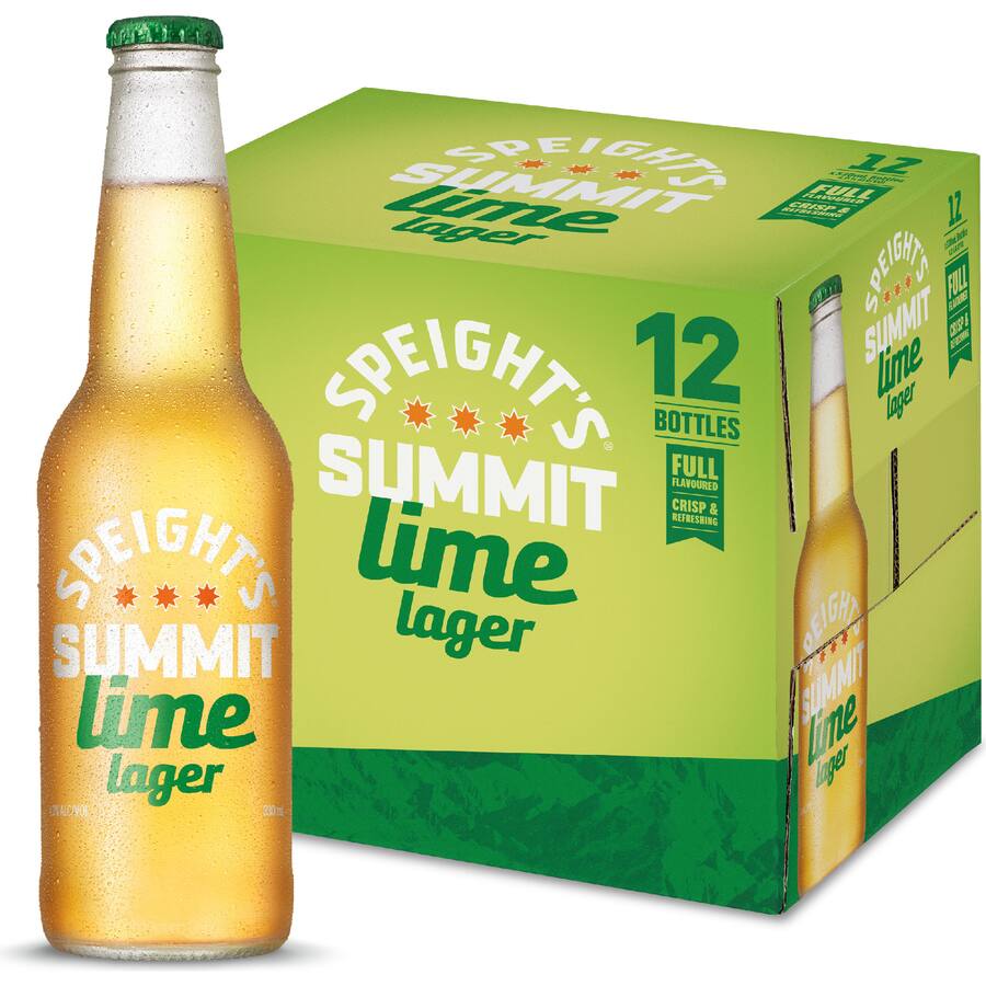 Speights Summit Beer Lager Lime