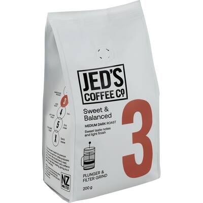 jed's plunger grind coffee 3 strong