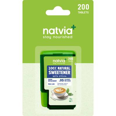 natvia sugar substitute stevia white sweetener tablets