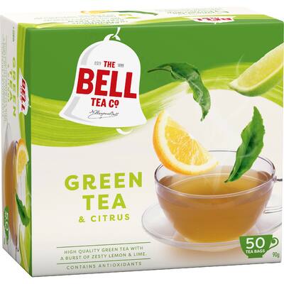 bell green tea bags citrus
