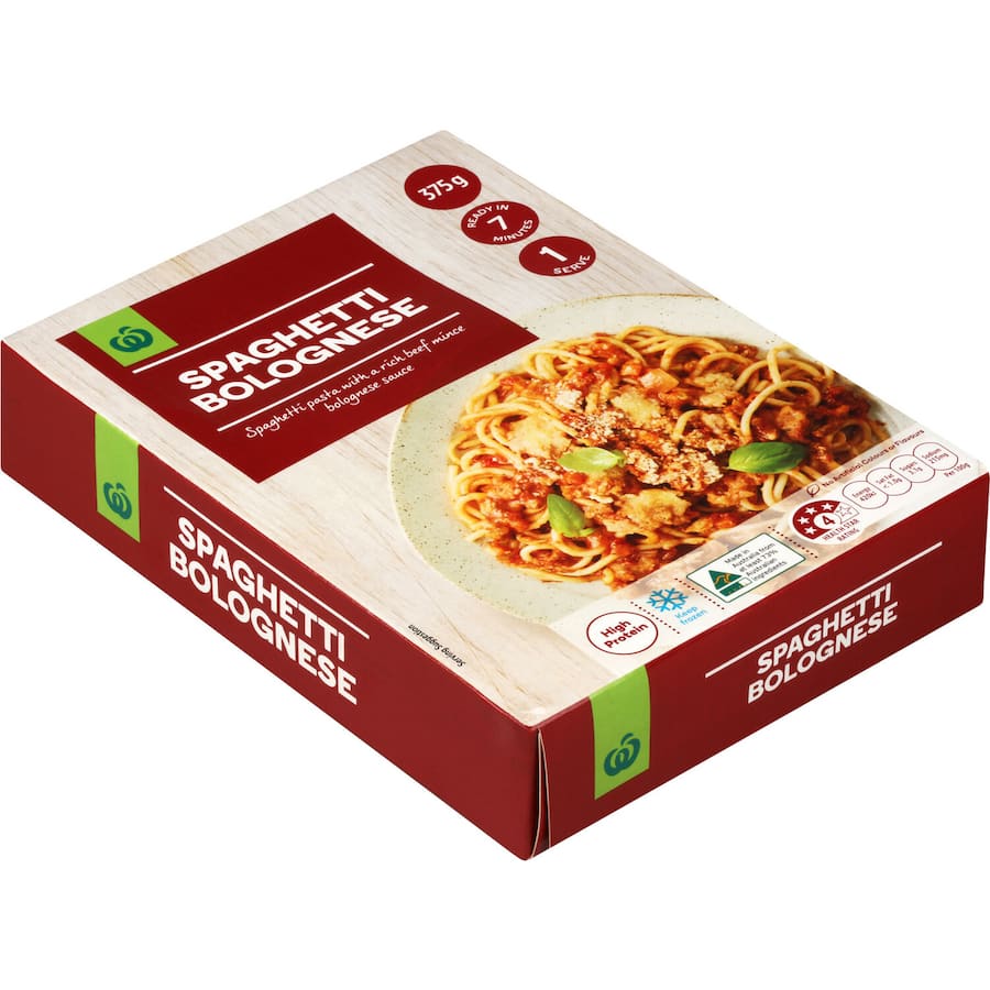Woolworths Frozen Meal Spaghetti Bolognaise