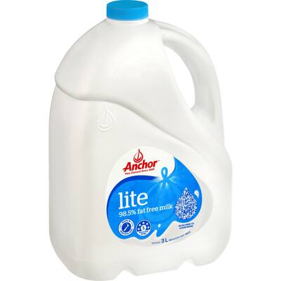 anchor milk lite 98.5% fat free