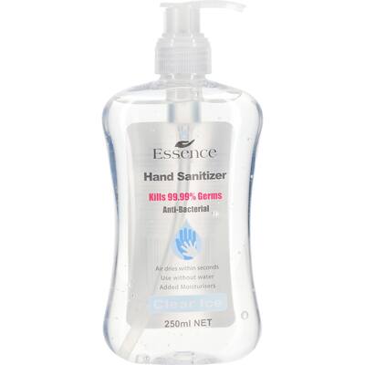 essence hand sanitiser clear ice